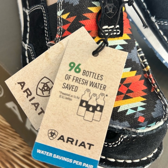 Ariat Cruiser Black Suede/ Deepest Aztec - Picture 4 of 9